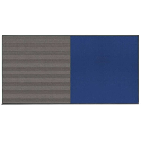 Enclosed Corkboard, 1 Door, 60"x36", 4" Fra